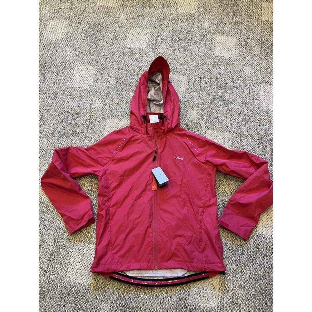 BALEAF Womens Cycling Jacket Hooded Waterproof Windproof Packable Running S pink